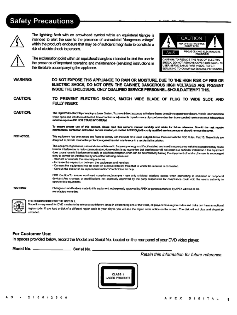 Apex Digital AD-2500 manual