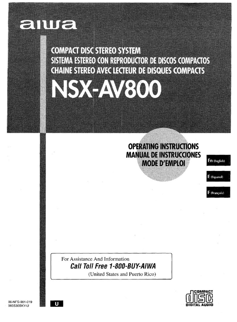 Aiwa NSX-AV800 User manual