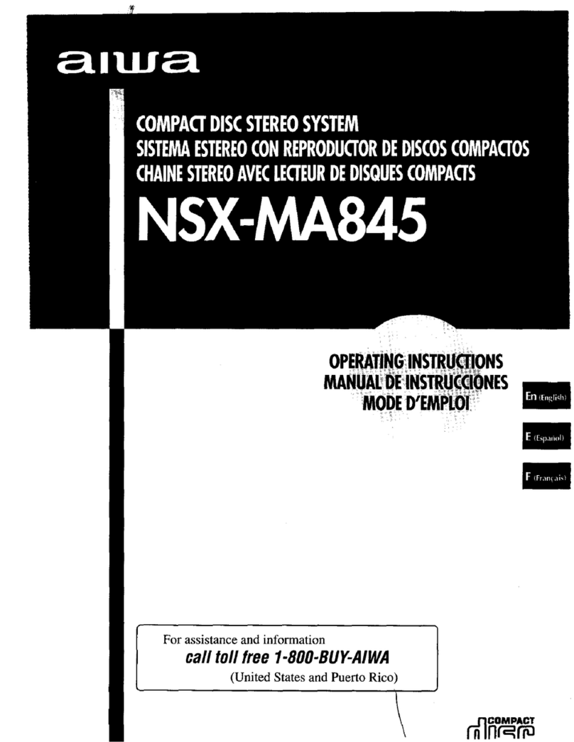 Aiwa NSX-MA845 User manual