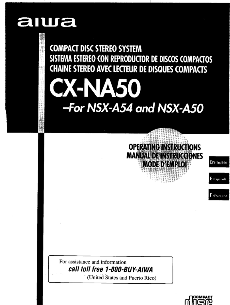 Aiwa CX-NA50 User manual