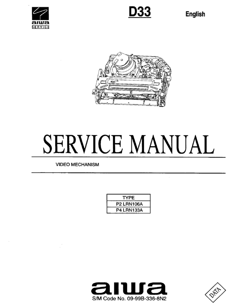Aiwa D33 Service User manual