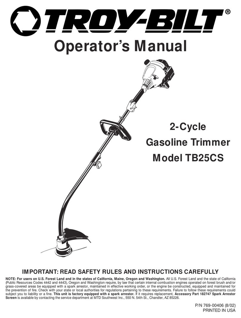 Troy-Bilt AST TB25CS Operator's manual