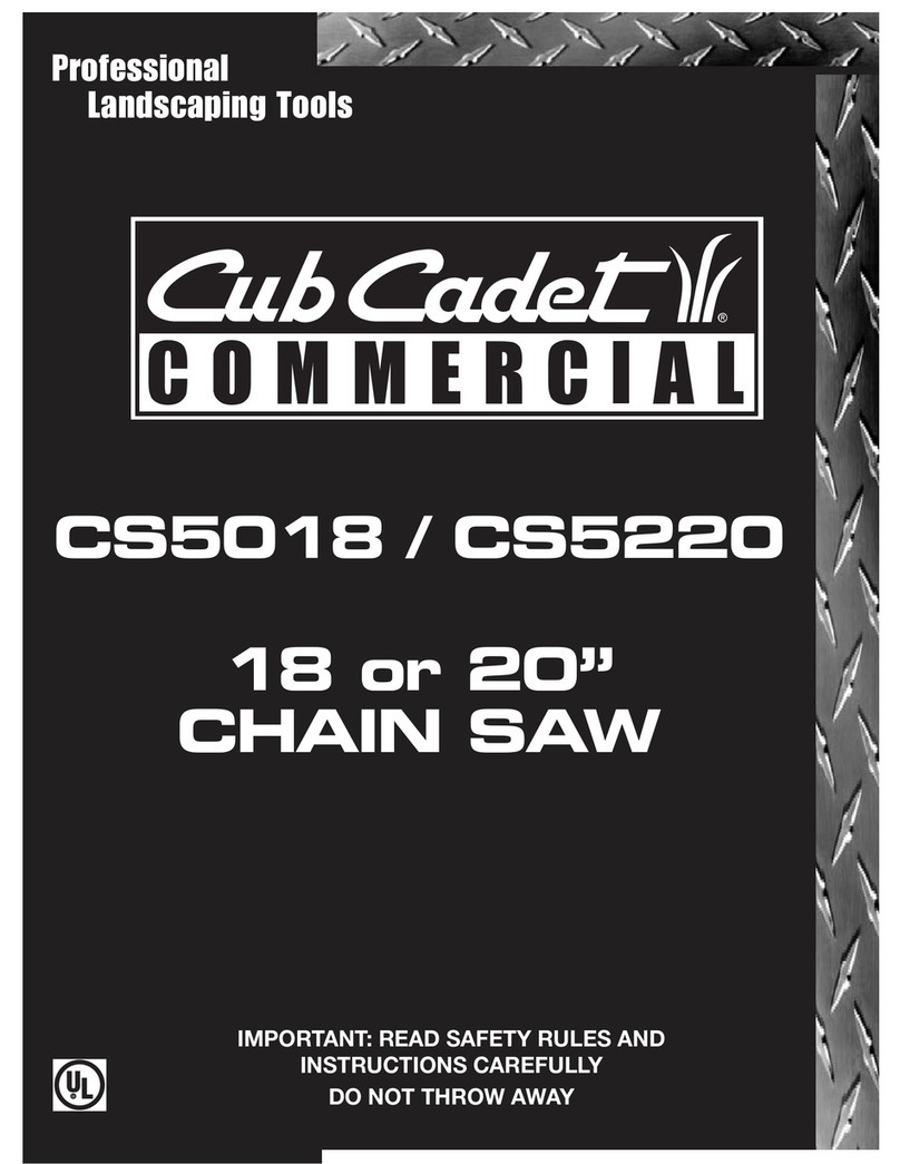 Cub Cadet CS5018 User manual