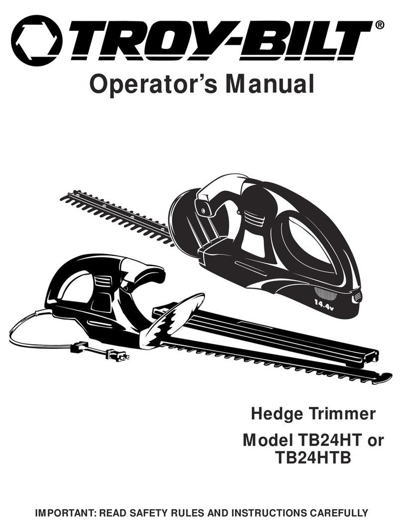Troy-Bilt TB24HT Operator's manual
