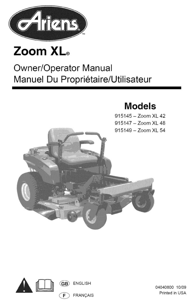 Ariens 915145-Zoom XL 42 owner's manual
