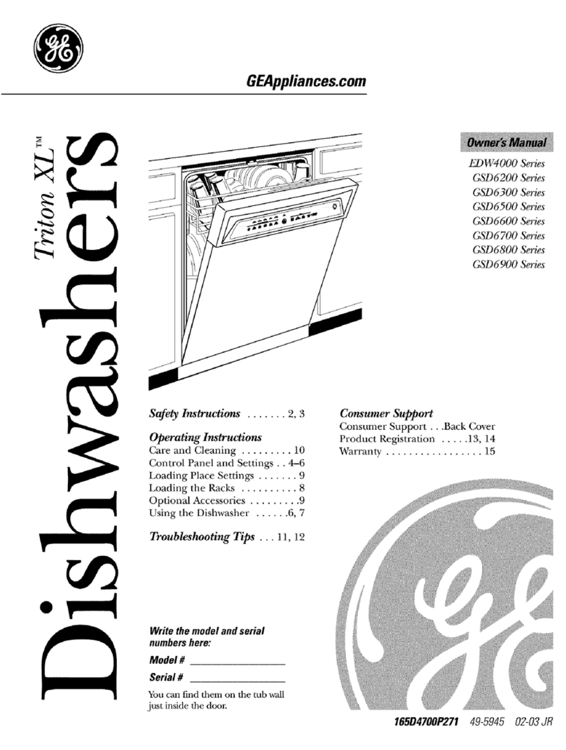 GE EDW4000 Series User manual