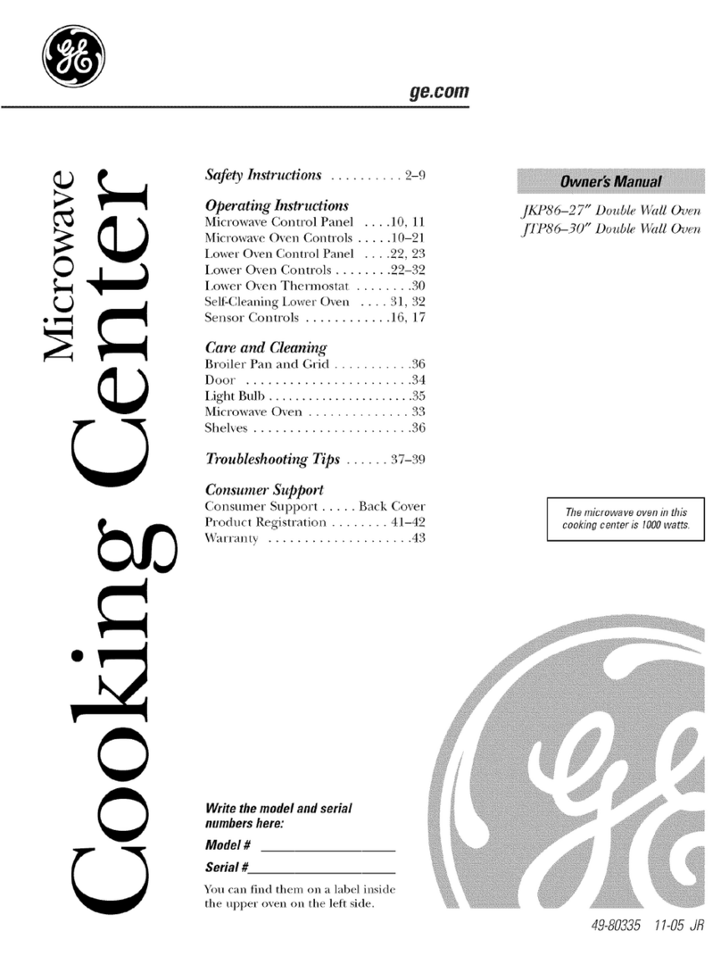 GE JTP86 User manual