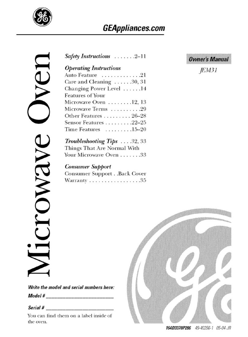 GE JEM31 User manual GE JEM31 User manual