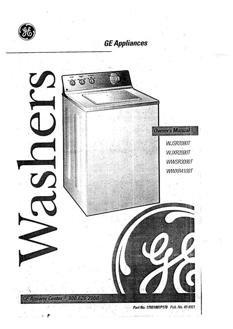 GE WJSR2080T User manual