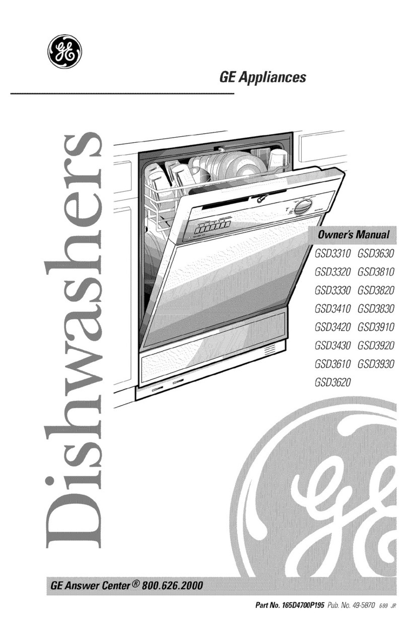 GE GSD3310 User manual