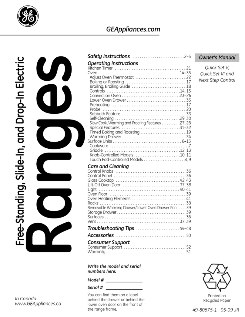 GE JSP46DP1BB User manual