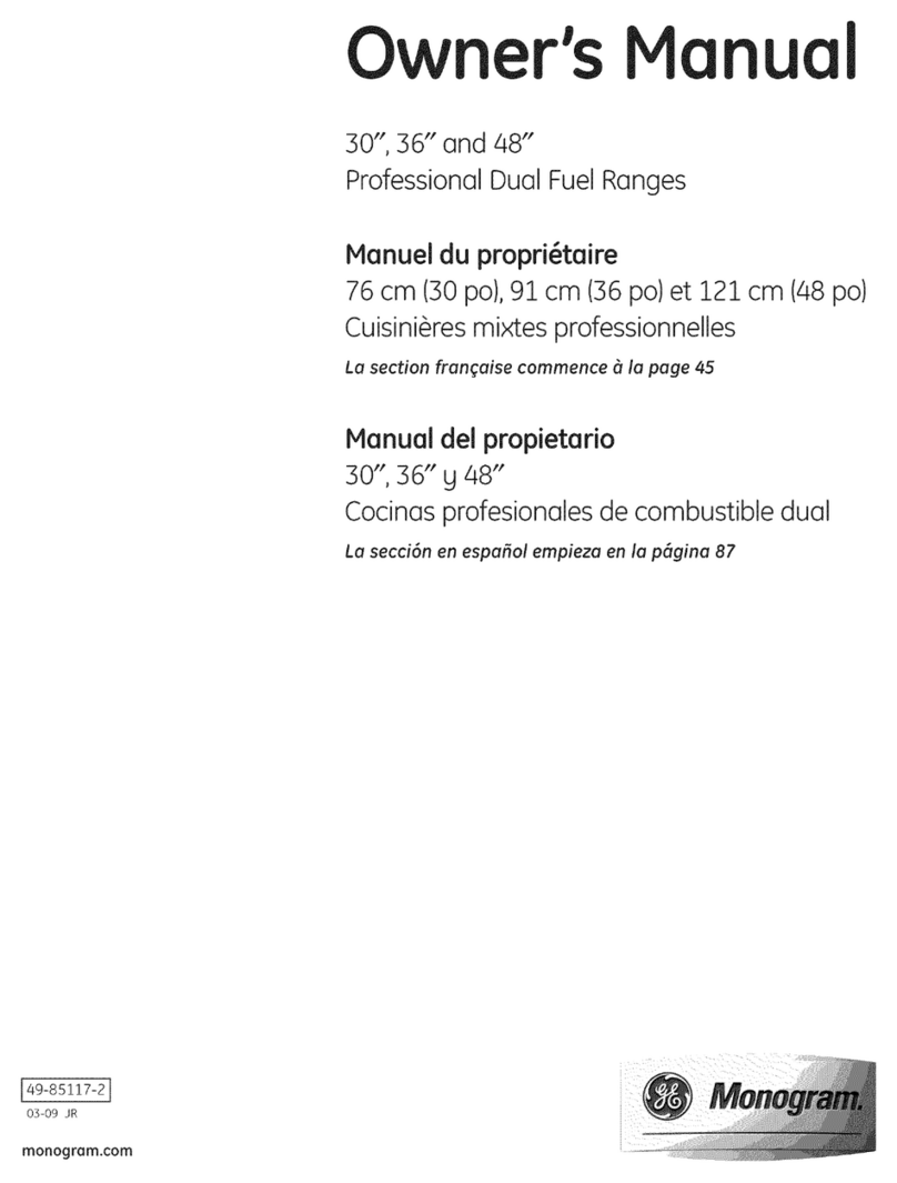 GE Monogram ZDP304LP2SS User manual