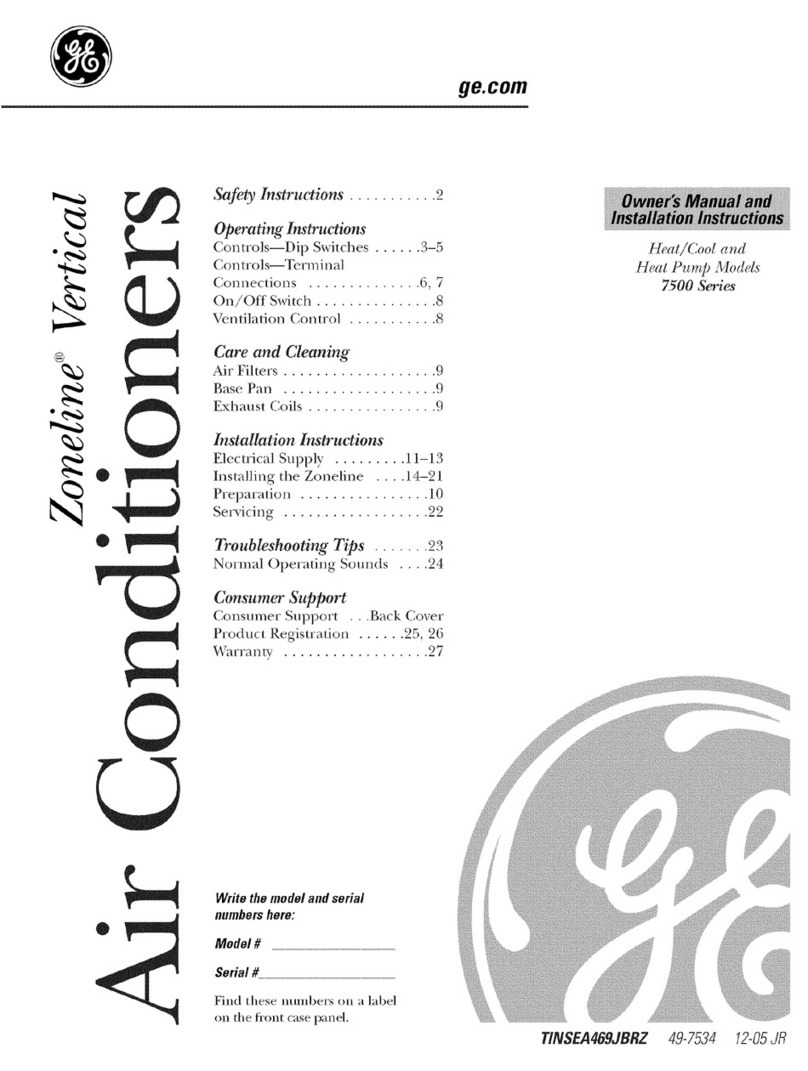 GE AZ75H12EACM1 and Operating instructions