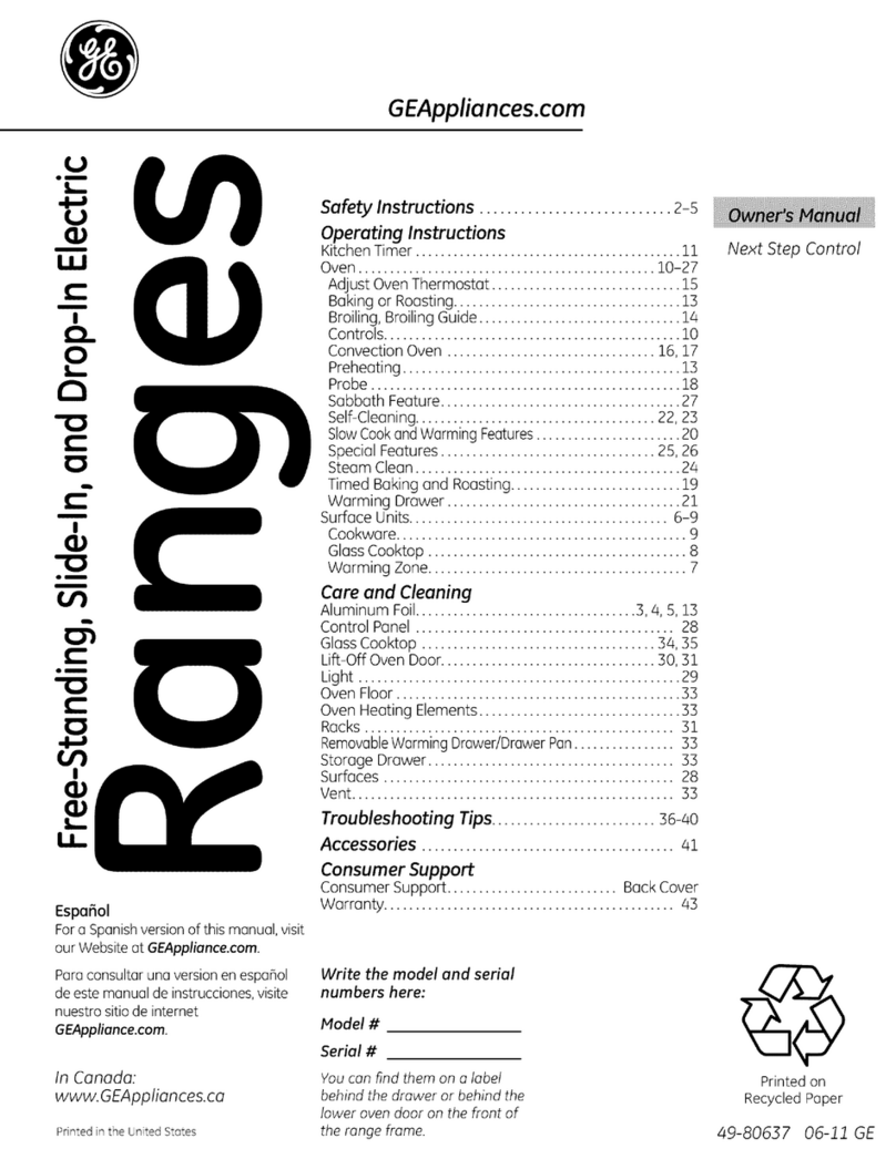 GE PS978STSS User manual