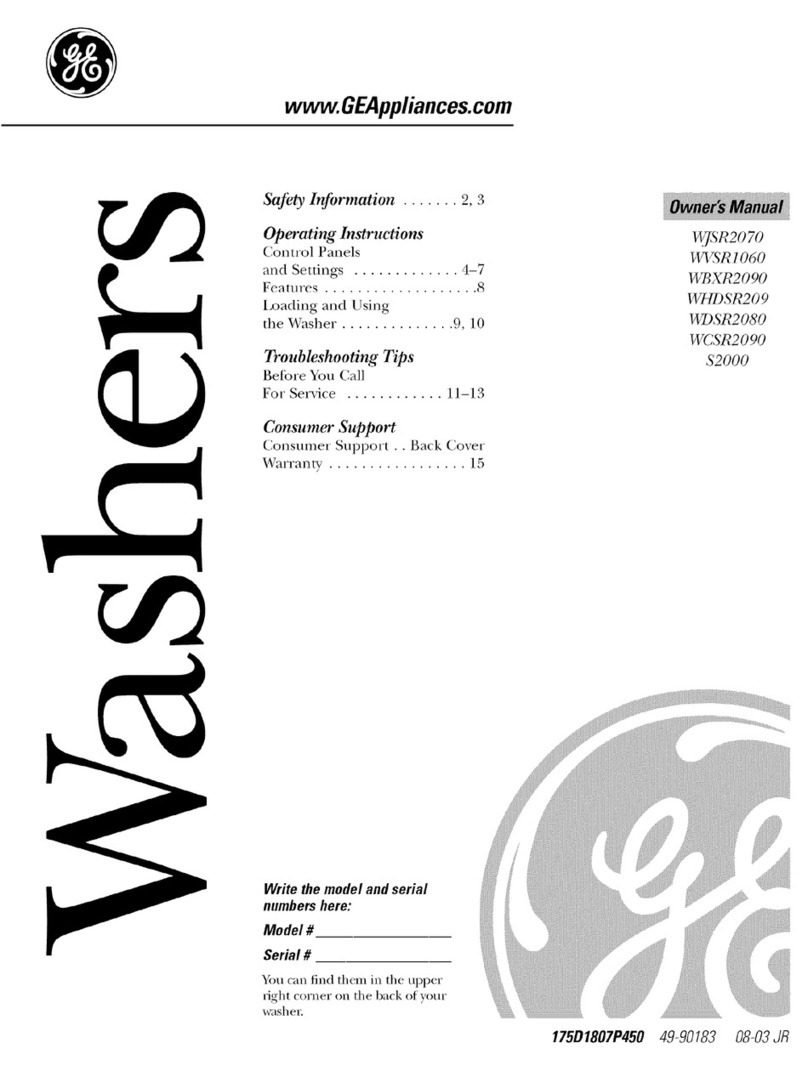 GE WlSR2070 User manual