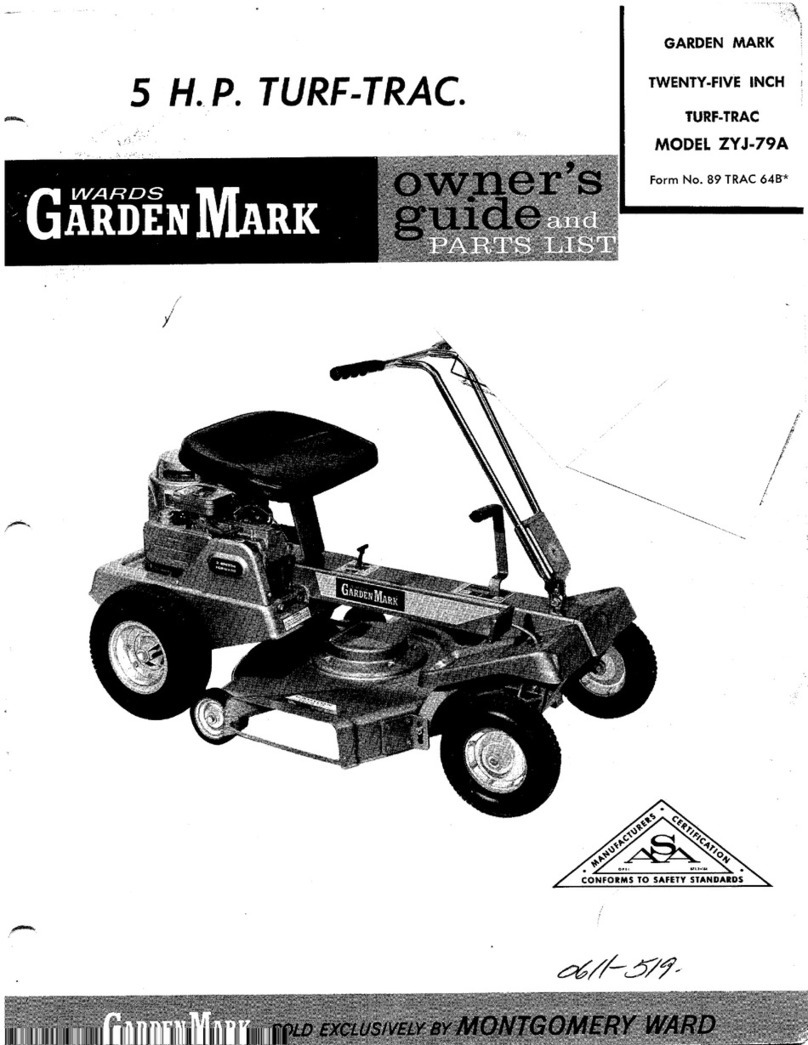 Wards Garden Mark ZYJ-79A Owner's guide and parts list