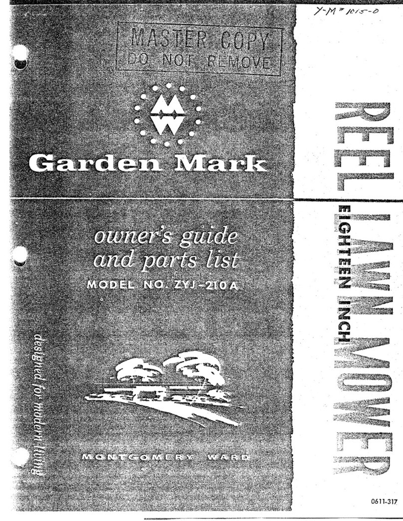 Wards Garden Mark ZYJ-210A Owner's guide and parts list