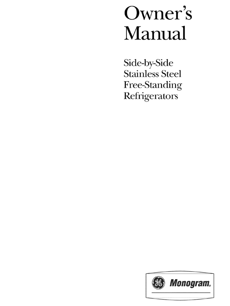 GE Monogram ZFSB23DRKSS User manual