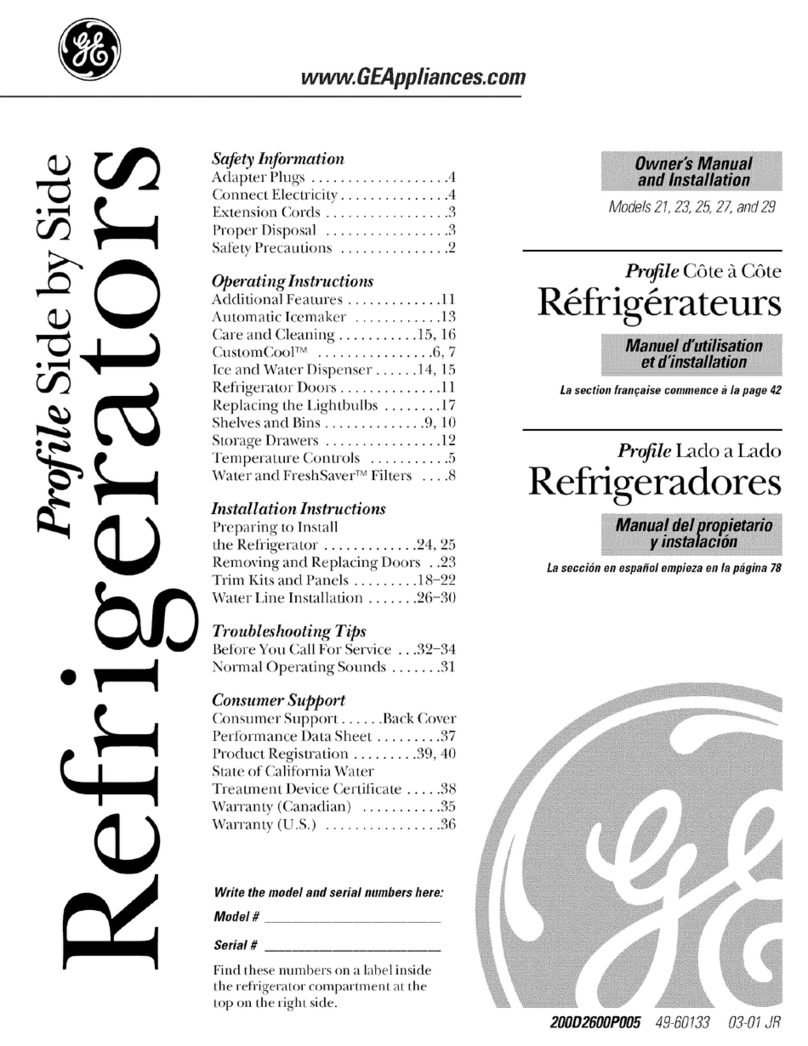GE PSS25MCMACC and Safety guide