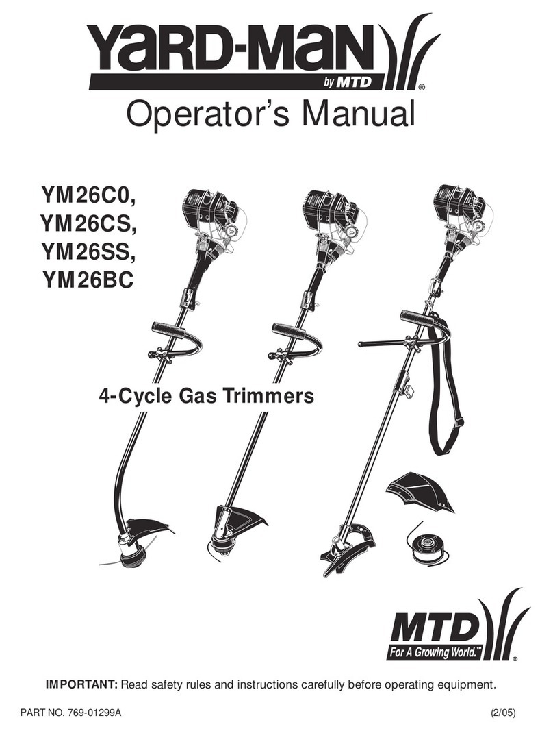 Yard-Man YM26CO Operator's manual