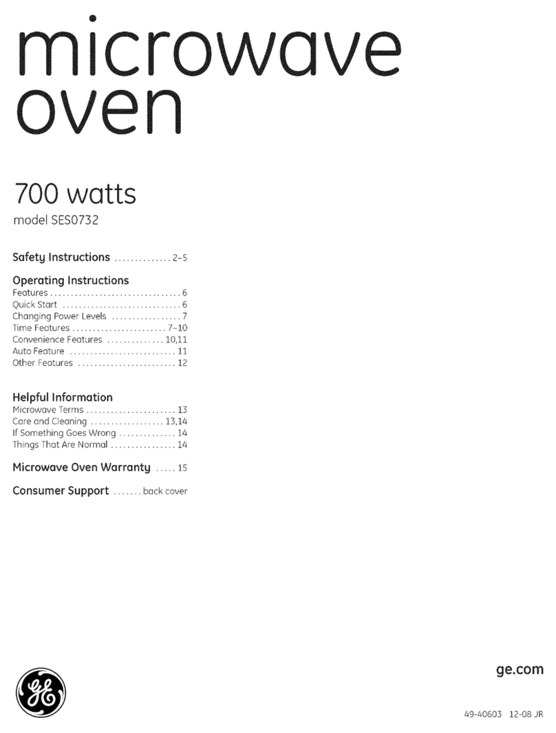 GE SES0732 User manual