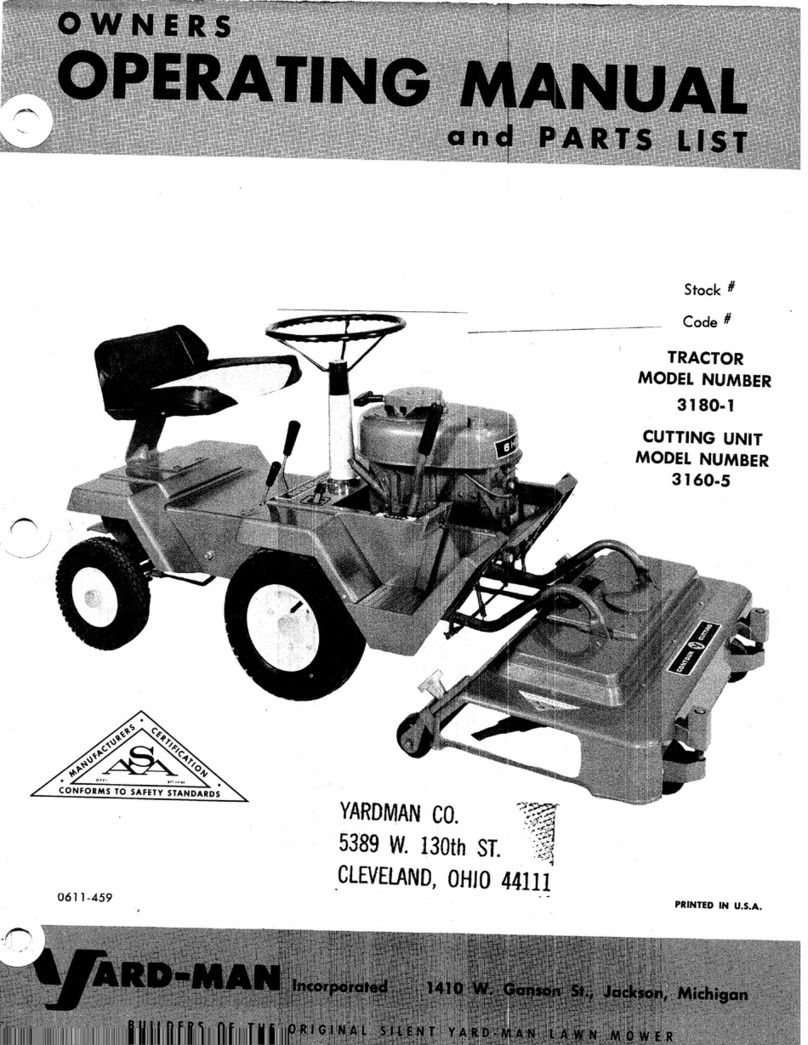 Yard-Man 3160-5 Operation manual