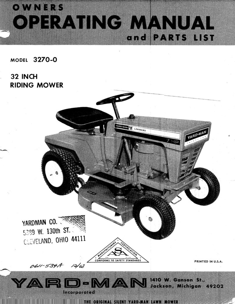 Yard-Man 3270-0 Operation manual Yard-Man 3270-0 Operation manual