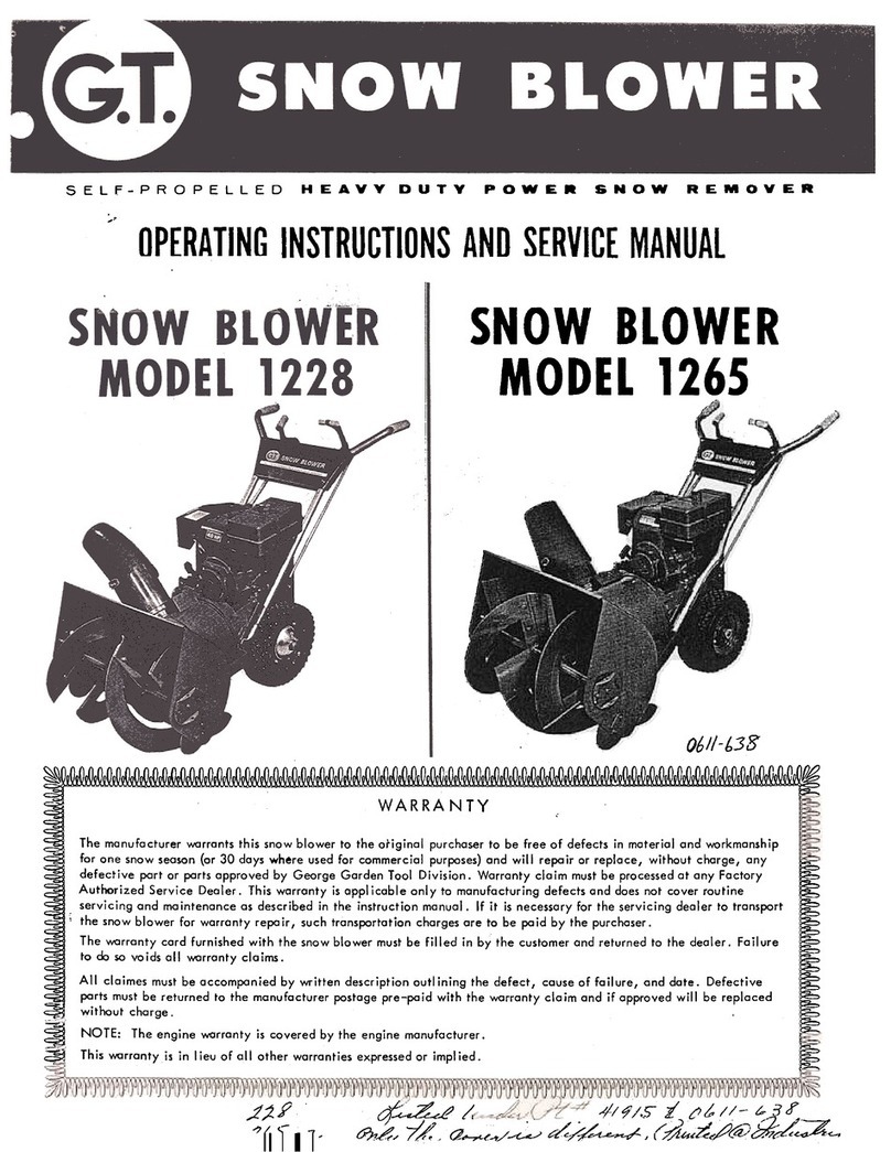 GT 1228 Operating instructions and parts... operating instructions