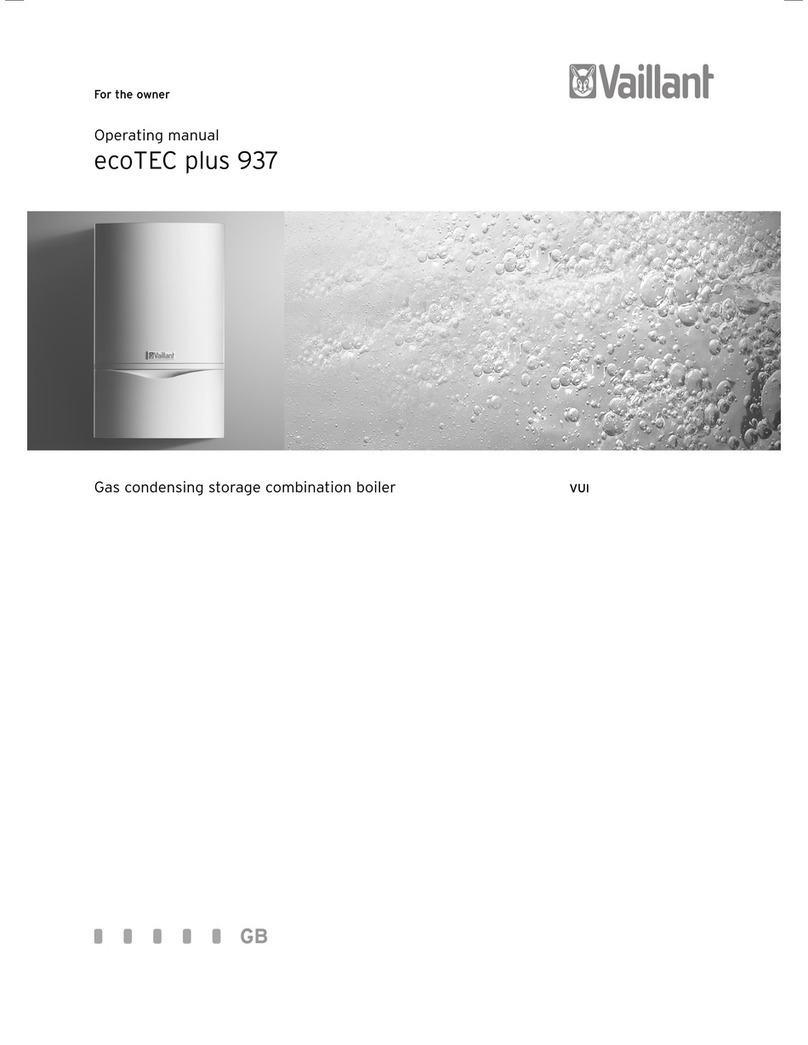 Vaillant ecoTEC plus 937 User manual Vaillant ecoTEC plus 937 User manual