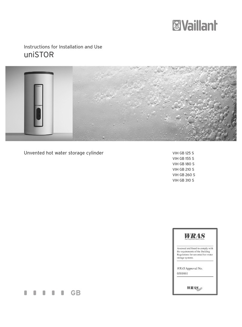 Vaillant uniSTOR VIH GB 125 S Instructions for  and... Instructions for installation and use