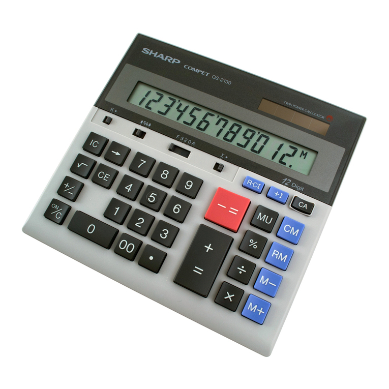 Sharp COMPET QS-2130 Operation manual