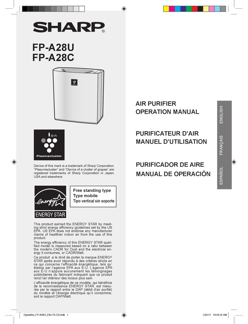 Sharp Plasmacluster FP-A28C User manual