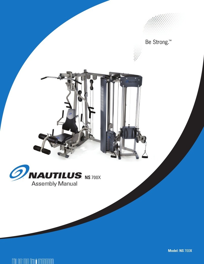 Nautilus Be strong NS 700X User manual Nautilus Be strong NS 700X User manual