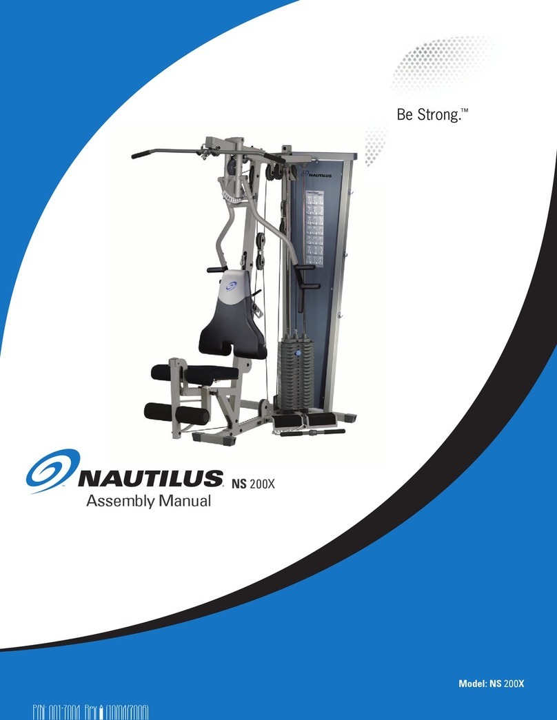 Nautilus Be strong NS 200X User manual Nautilus Be strong NS 200X User manual