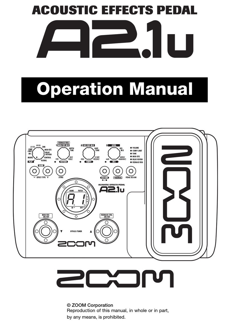 Zoom A2.1U Operation manual