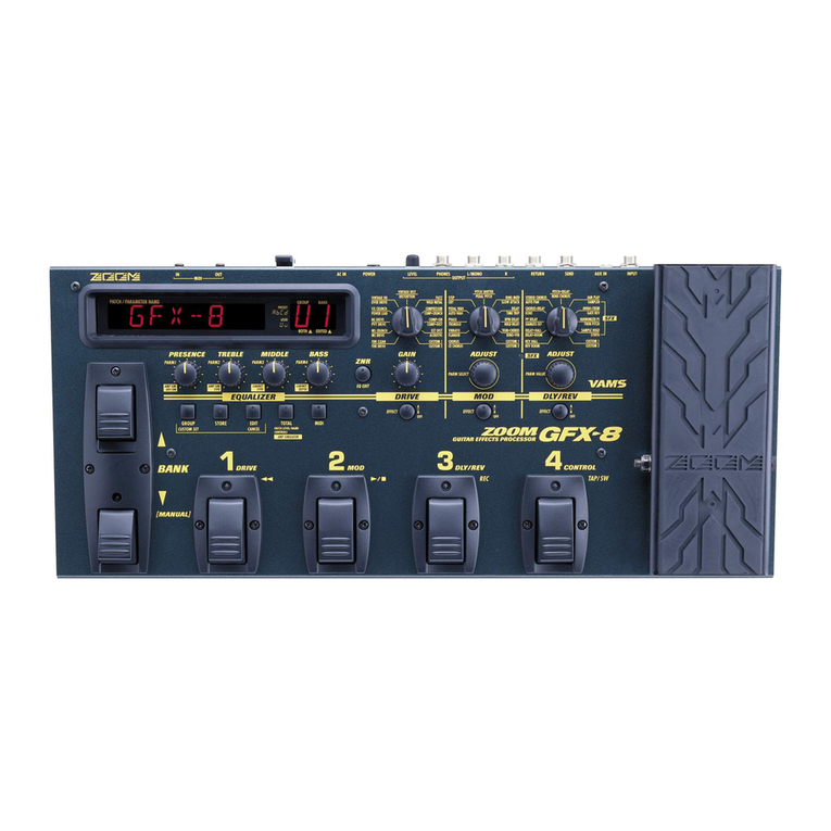 Zoom GFX-8 User manual