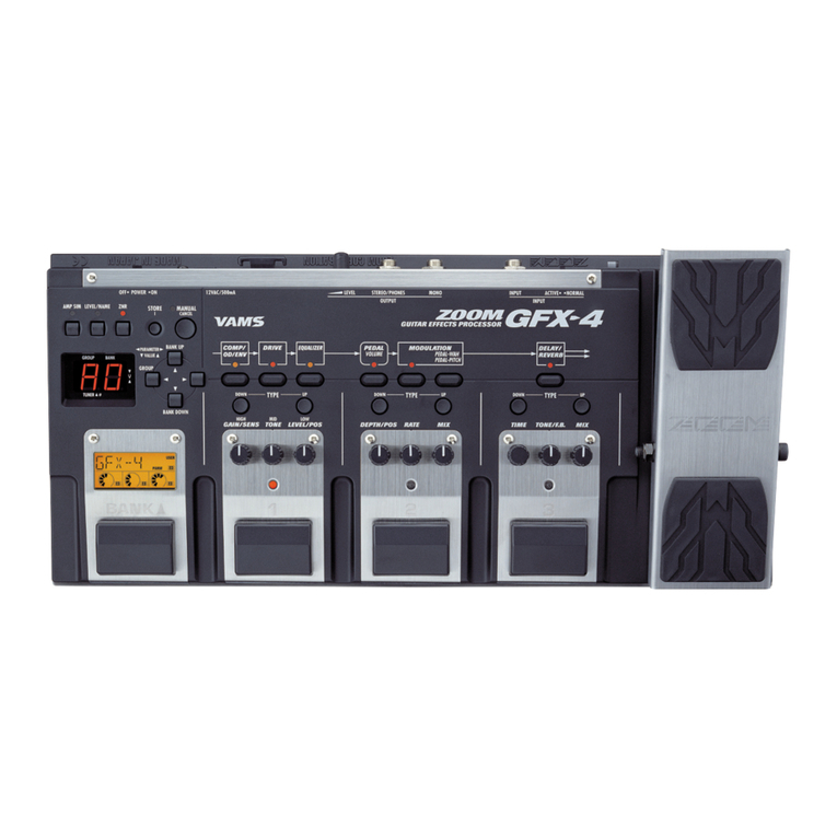 Zoom GFX-4 Operation manual