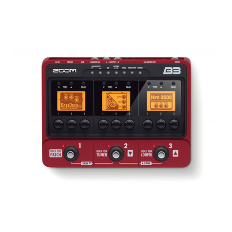 Zoom B3 Operation manual