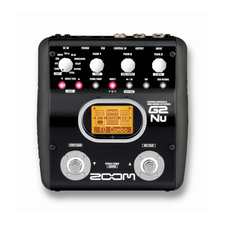 Zoom G2.1NU Operation manual