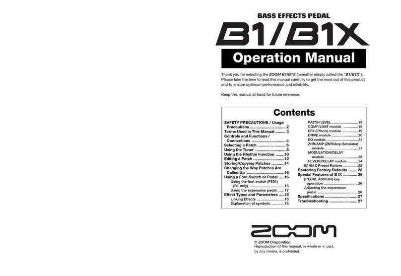 Zoom B1 FOUR Operation manual