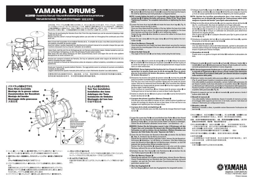 Yamaha Drums User manual Yamaha Drums User manual