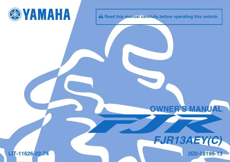 Yamaha FJR13AEY User manual