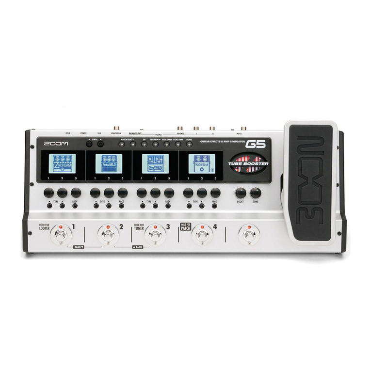Zoom G5 User manual