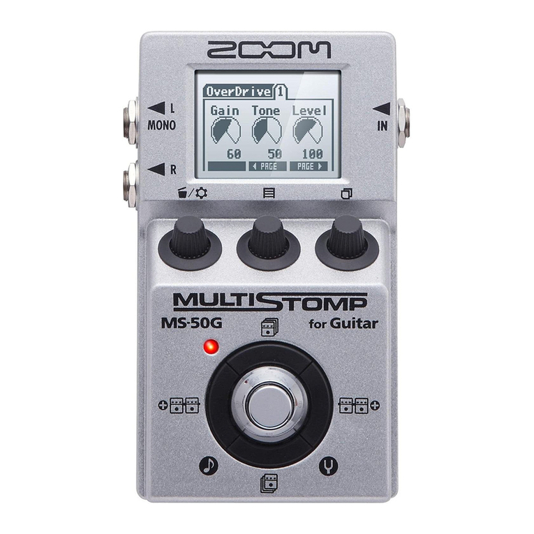 Zoom MultiStomp MS-50G Operation manual