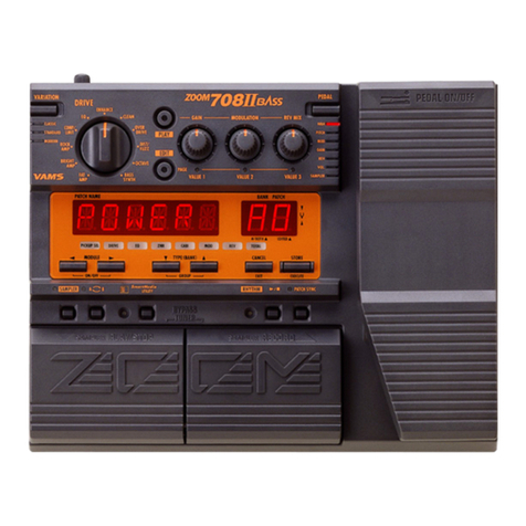 Zoom 708II Bass User manual
