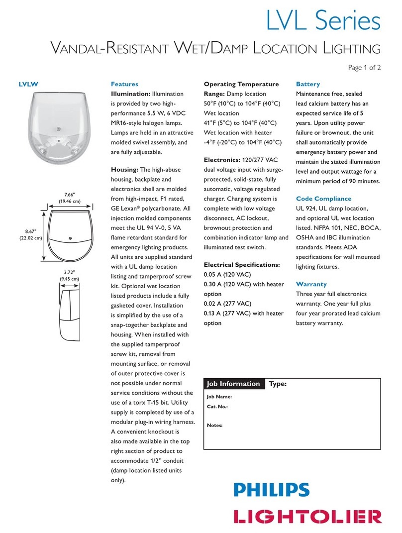 Philips LVL Series Specifications