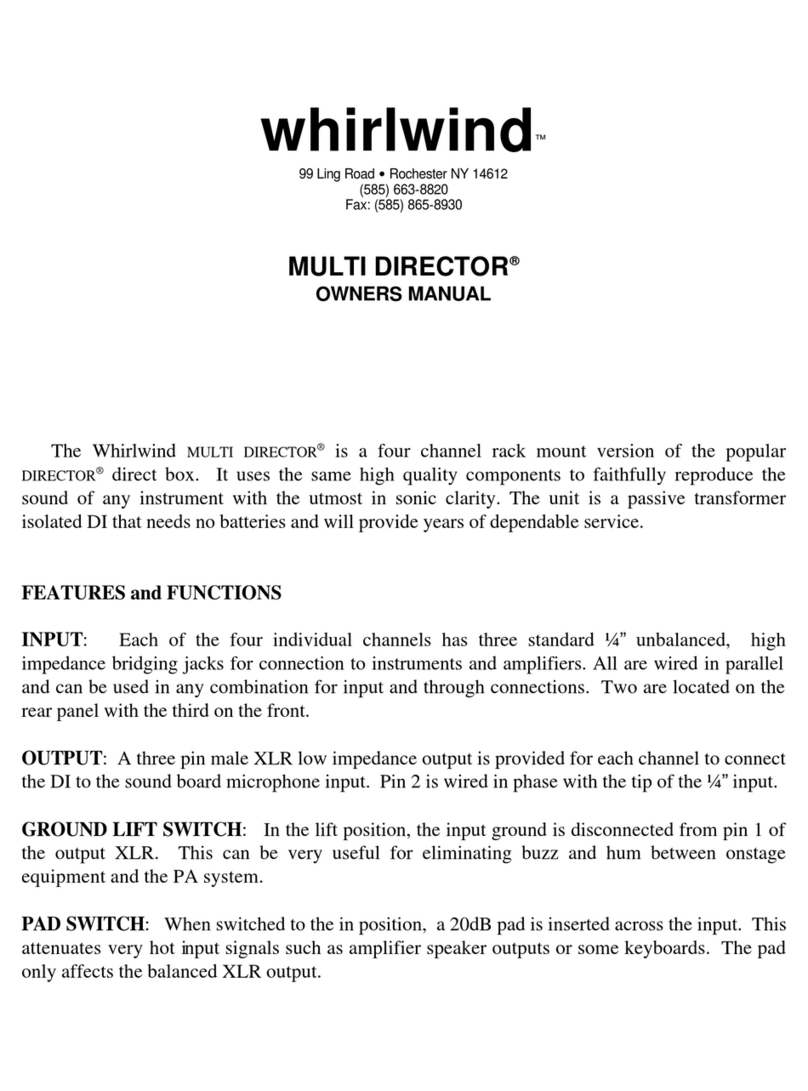 Whirlwind MultiDirector owner's manual