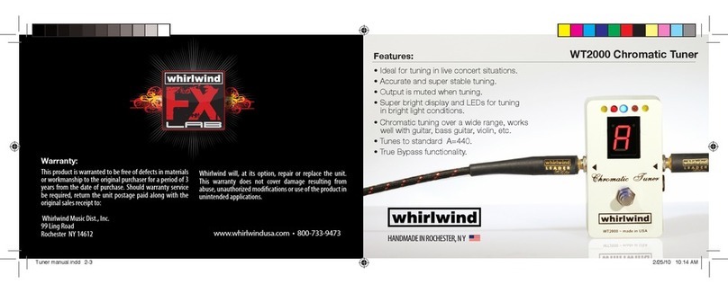 Whirlwind WT2000 Technical data