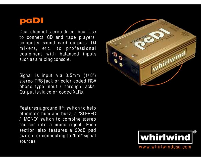 Whirlwind pcDI User manual