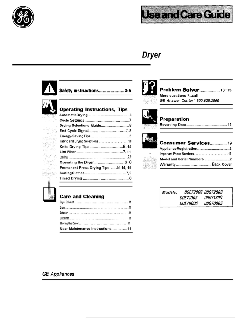 GE DOE7200S User manual